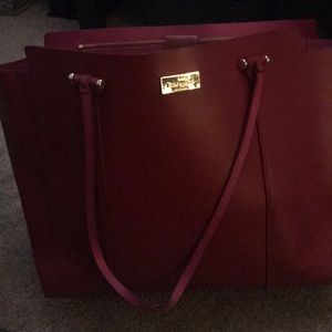 Kate Spade large red/pink tote